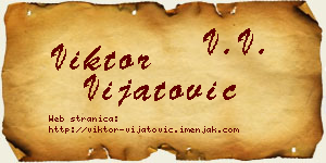 Viktor Vijatović vizit kartica